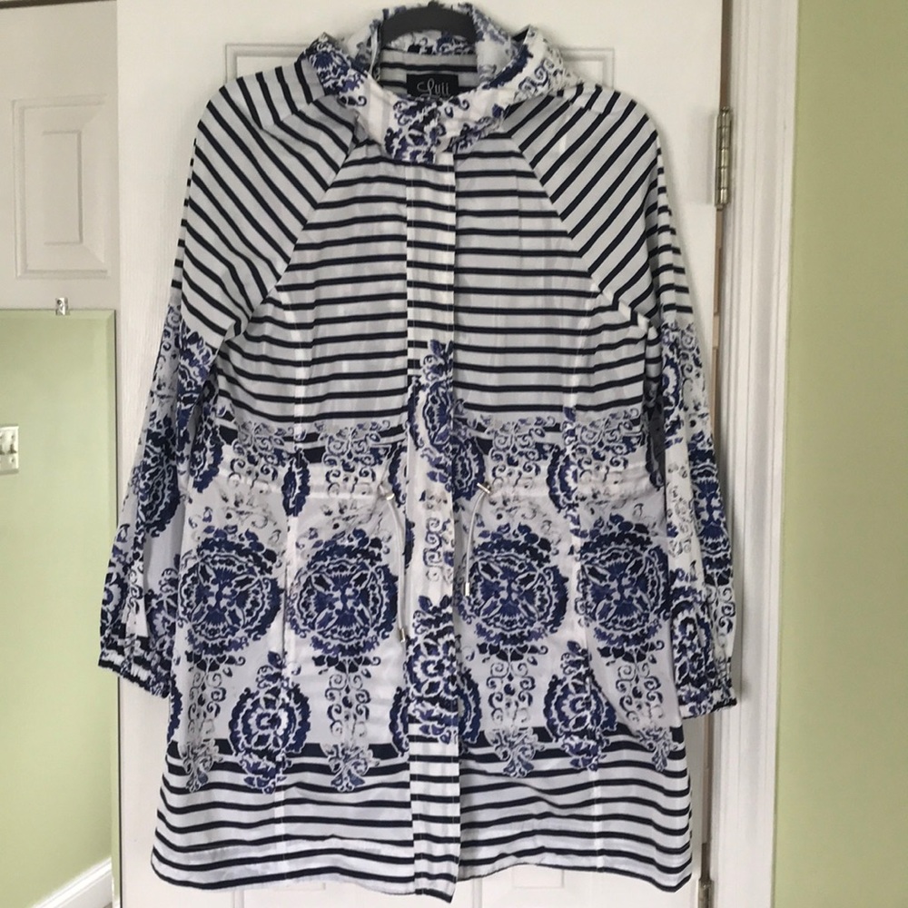 Women’s Designer Rain Jacket by Luii. Sz-M